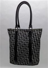 Christian Dior Diorissimo Trotter Black Canvas Tote Bag